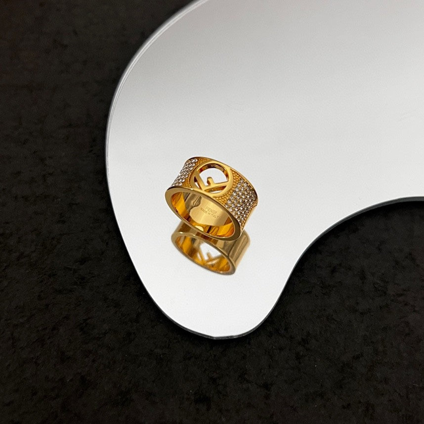 Fendi Is Wide Ring - 18K Gold