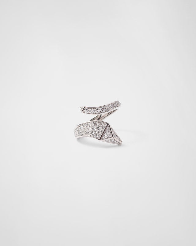 Eternal Snake Ring - 18K White Gold