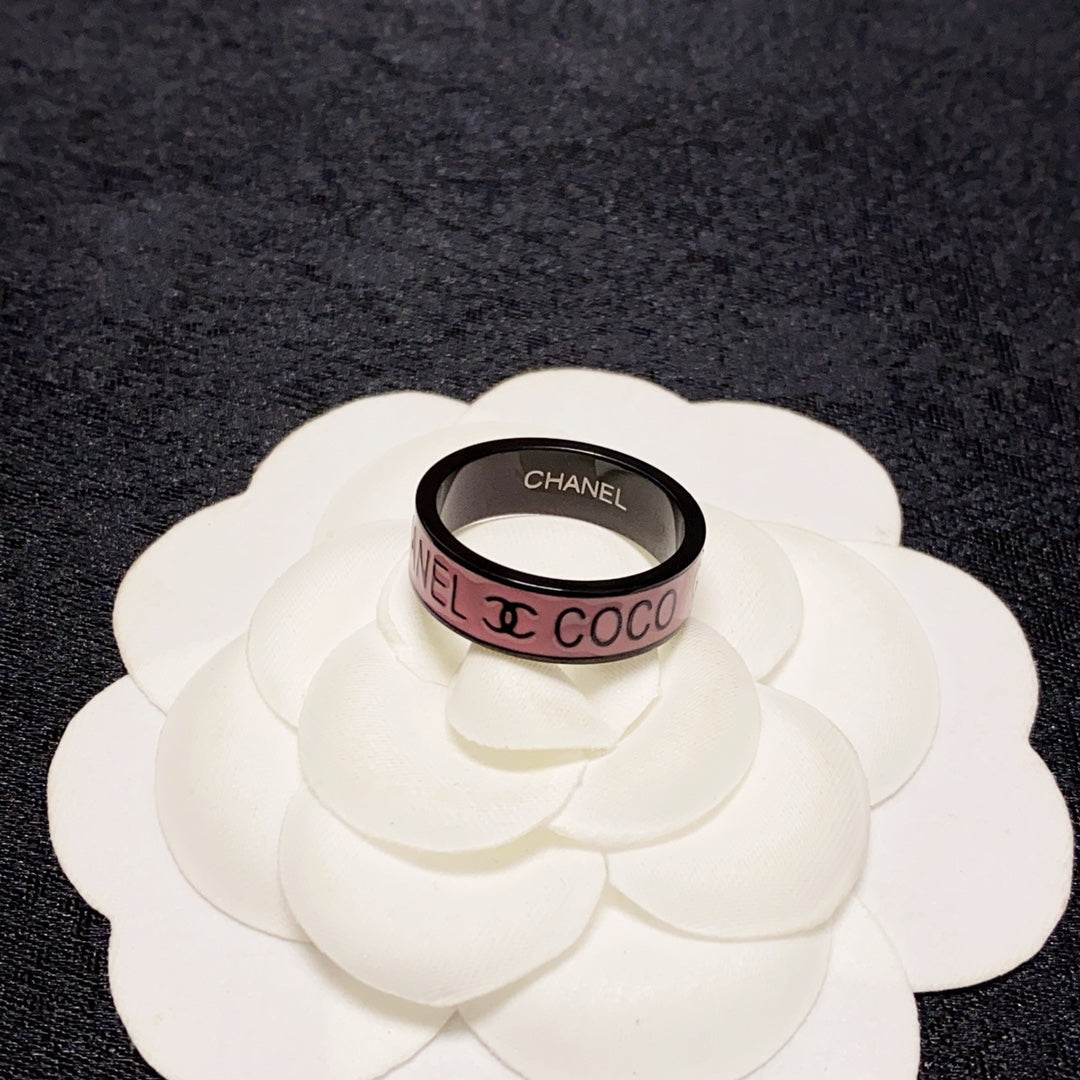 Chanel Coco Pink Ring - 18K White Gold