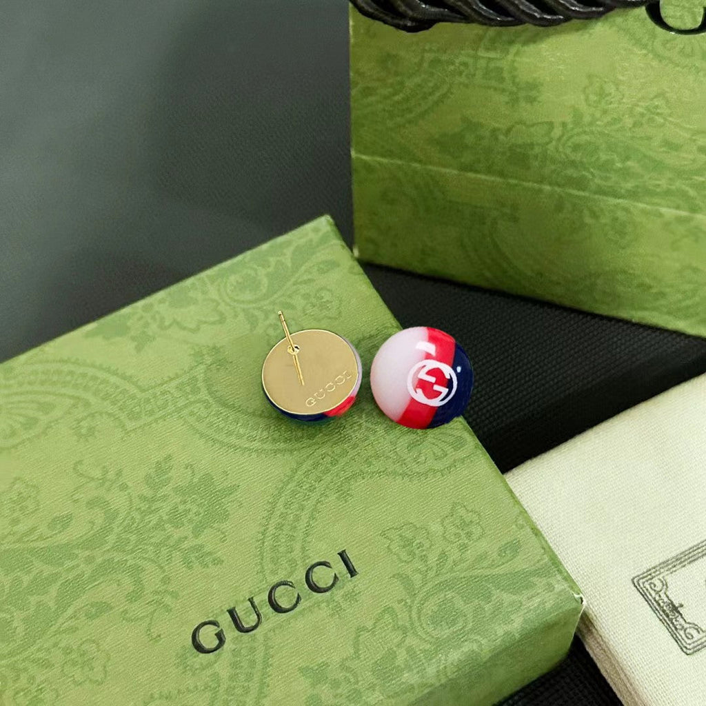 Gucci Double G Color Earrings - 18K Yellow Gold