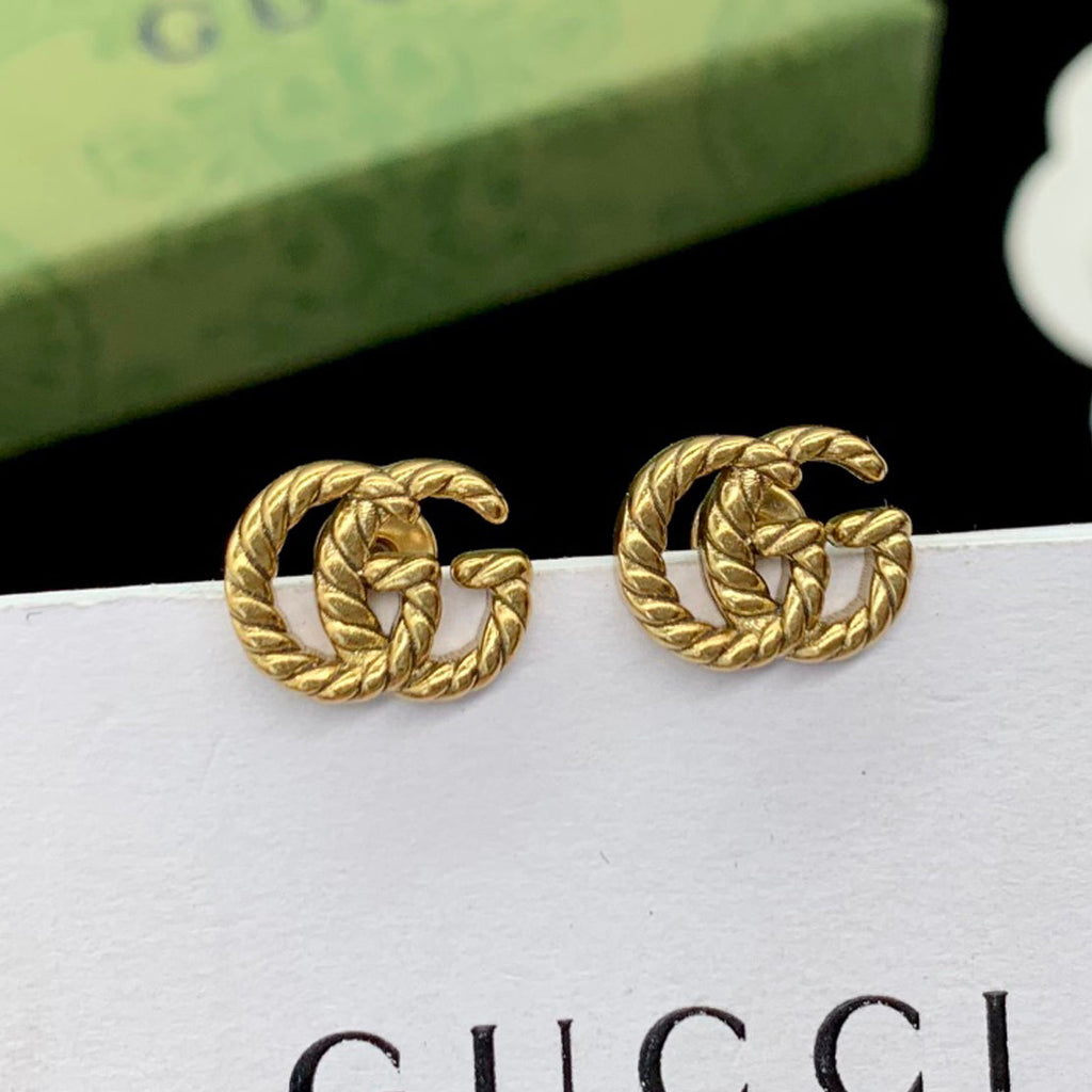 Gucci Double G Earrings - 18K Gold