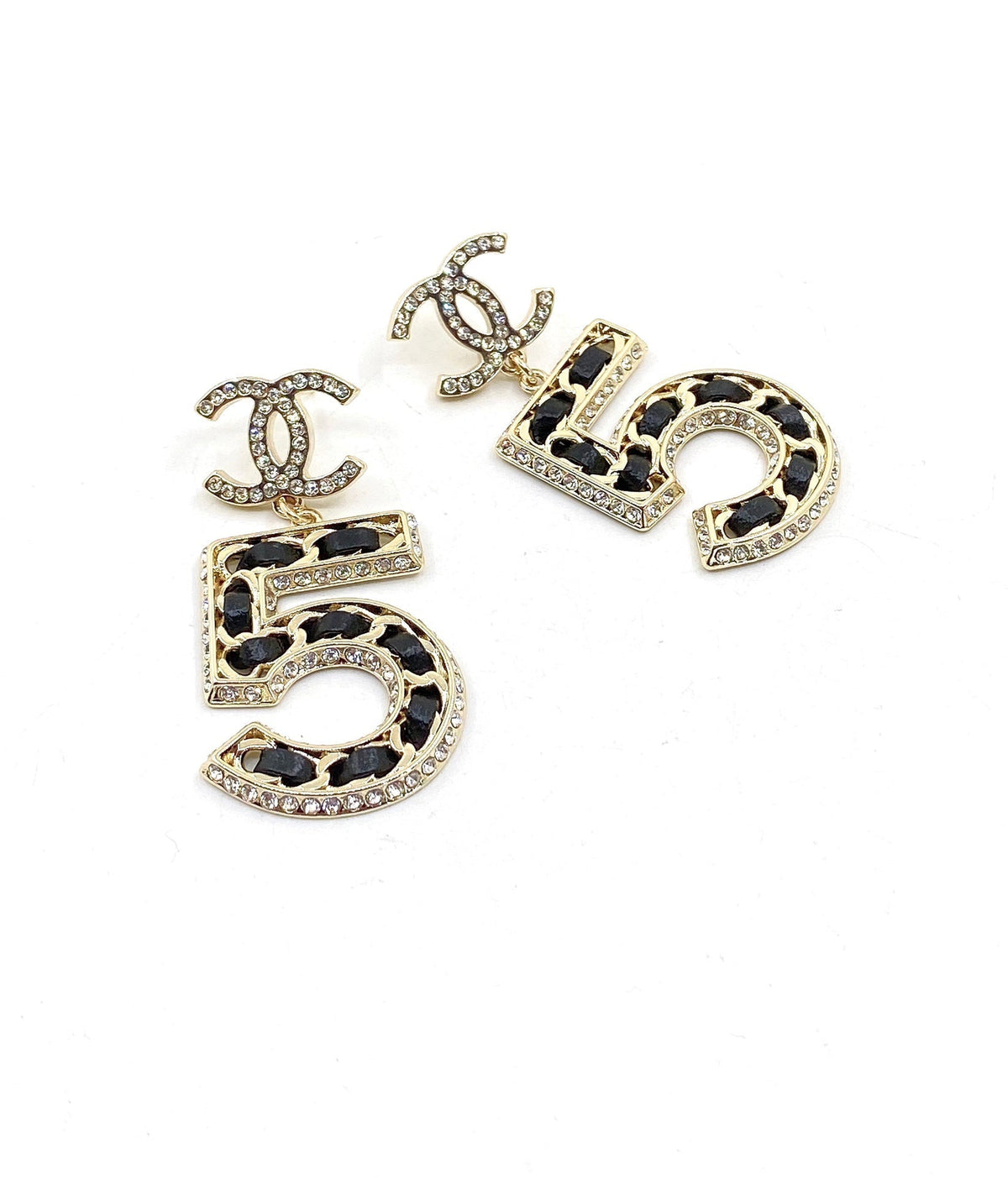 Chanel No. 5 Perfume Earrings - 18K Yellow Gold