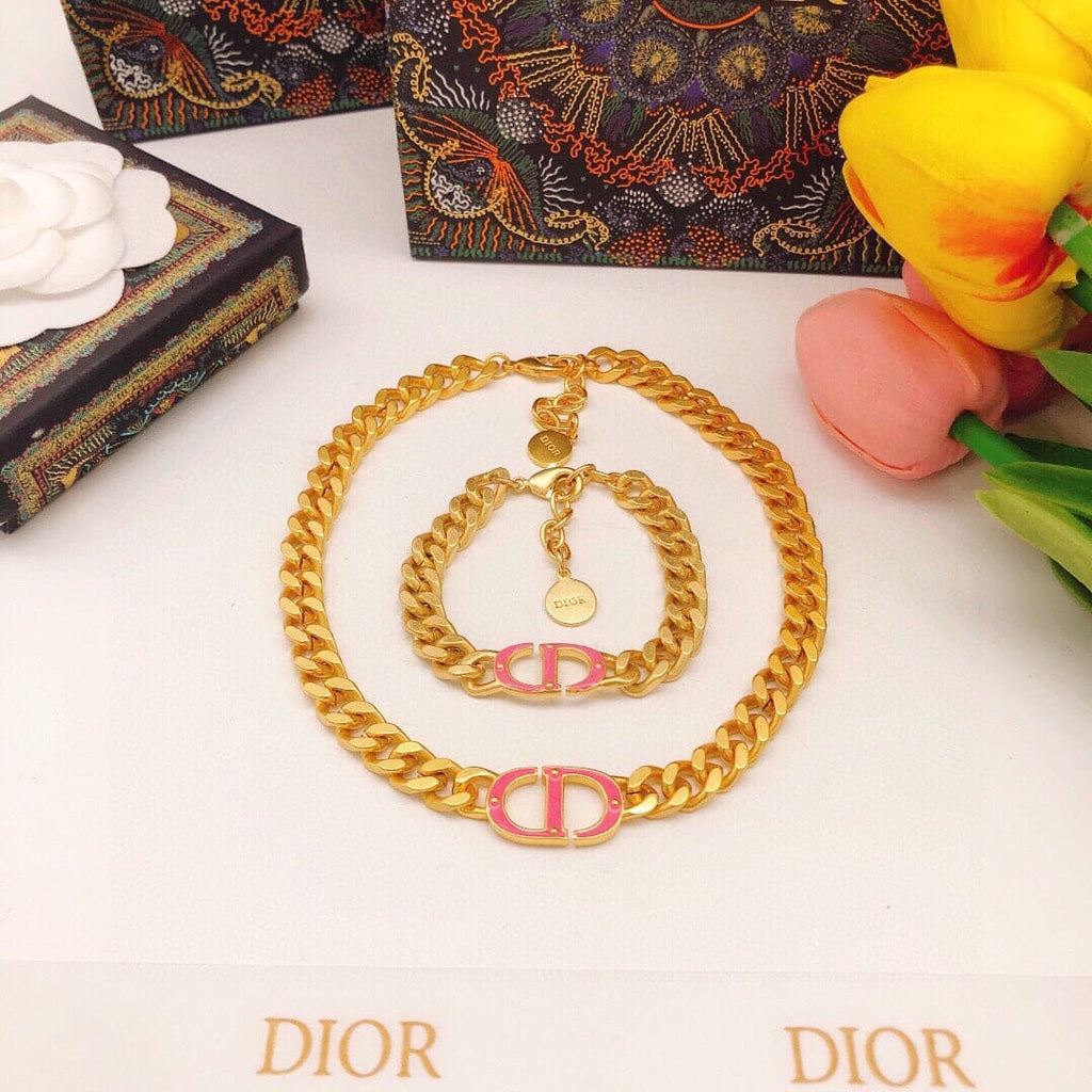 Dior 30 Montaigne Pink Choker Necklace