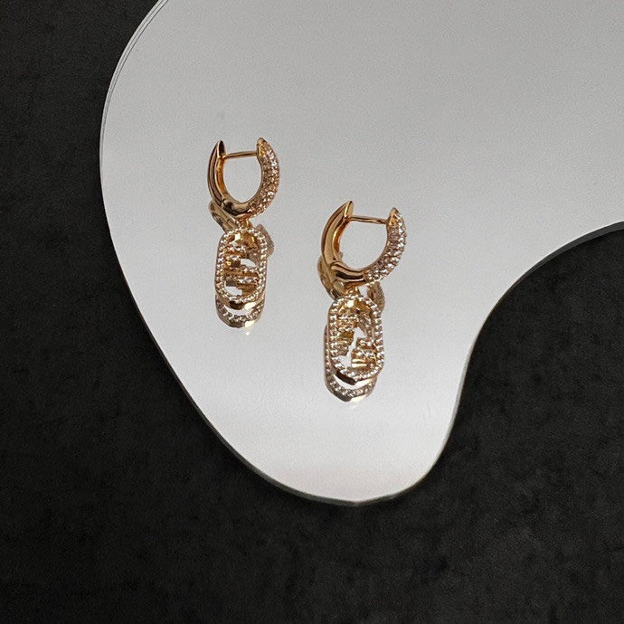 Fendi OLock Earrings - 18K Yellow Gold