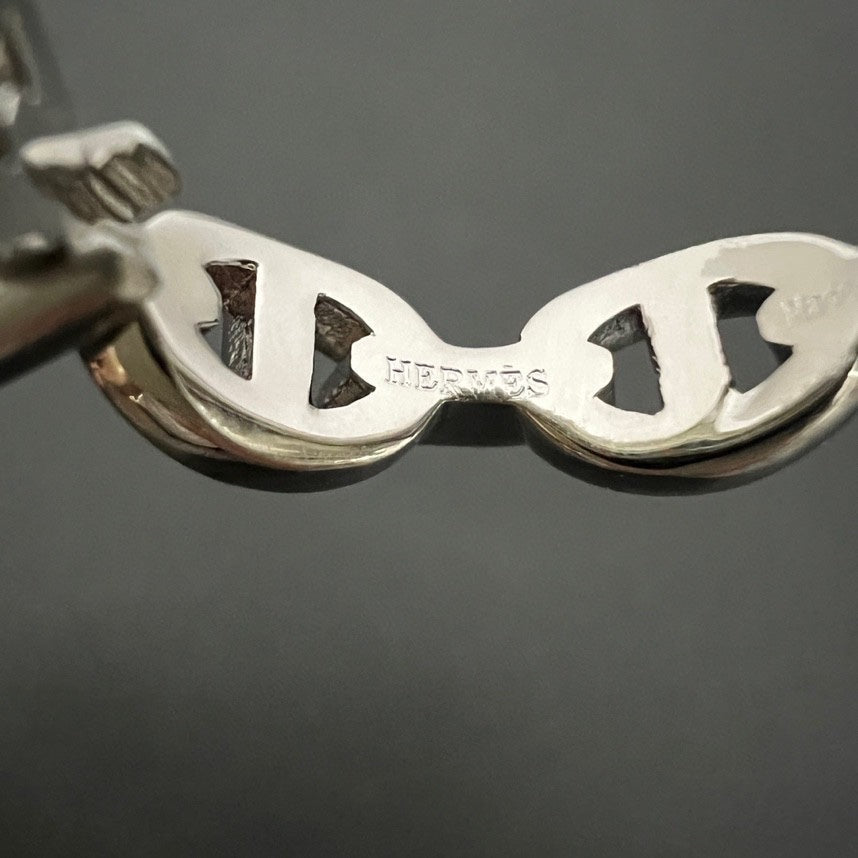 Hermes Chaine D'Ancre Enchainee Ring - 18K White Gold