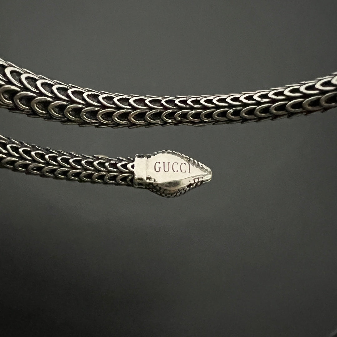 Gucci Double G Ggard Snake Bracelet