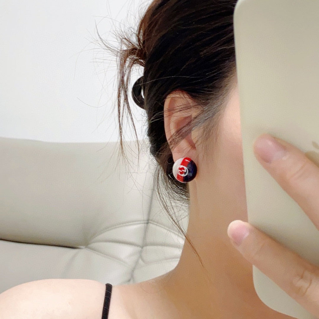 Gucci Double G Color Earrings - 18K Yellow Gold