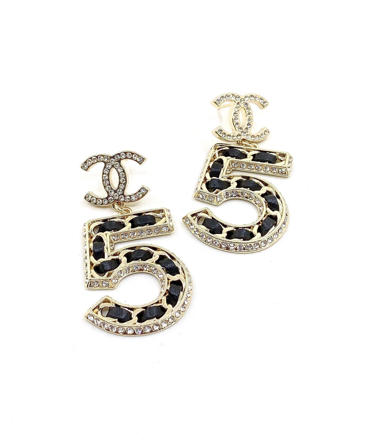 Chanel No. 5 Perfume Earrings - 18K Yellow Gold