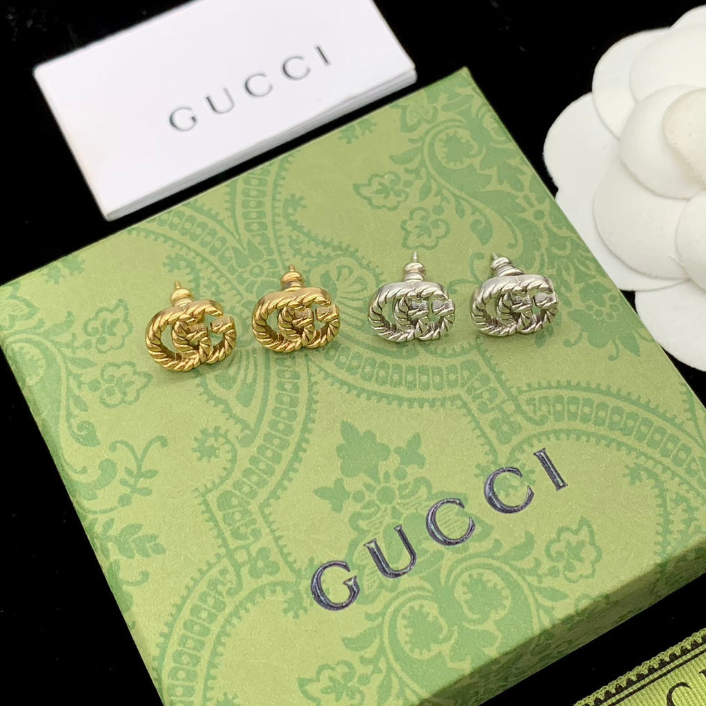 Gucci Double G Earrings - 18K Gold