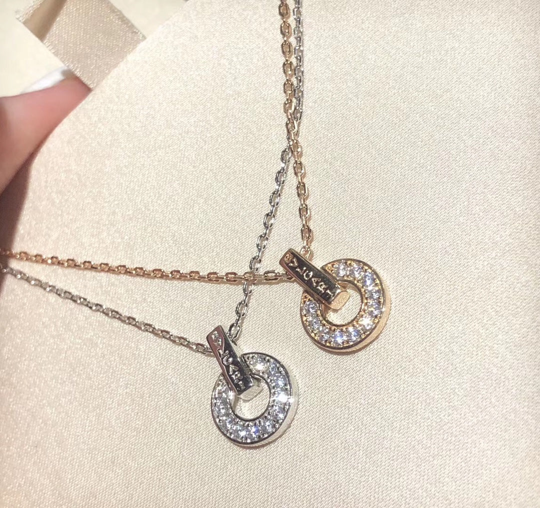 Bvlgari Moissanite Necklace - 18K Gold