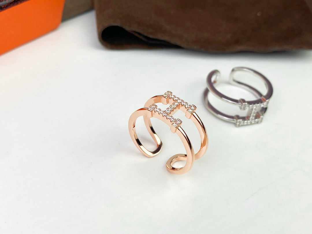 Hermes Ever Chaine D'ancre Ring - 18K White Gold