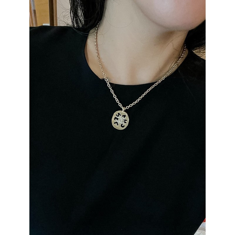 Chanel Script Necklace