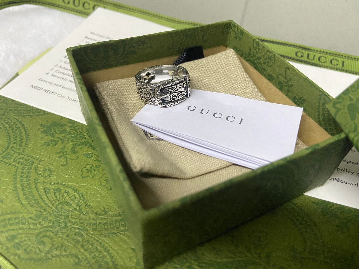 Gucci Double G Garden Gatto Ring