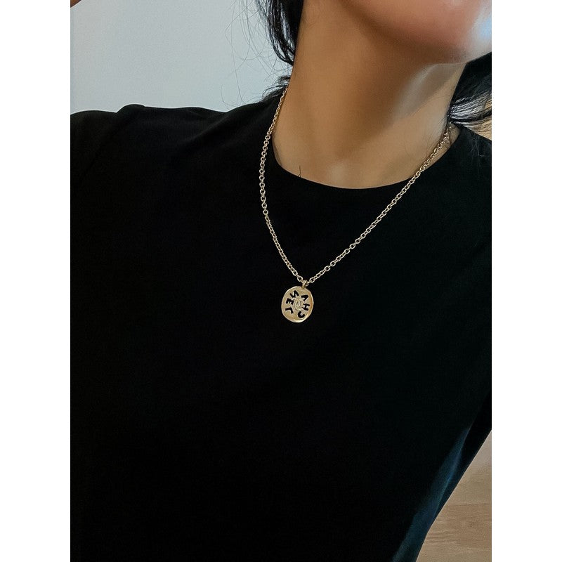 Chanel Script Necklace