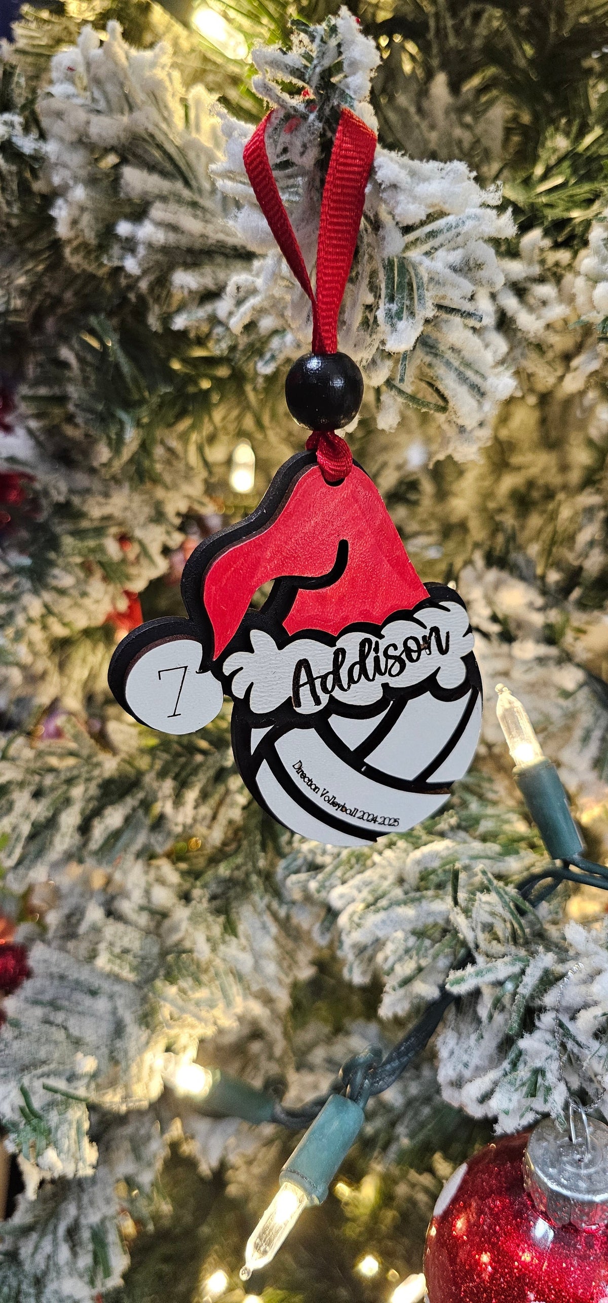 Personalized Volleyball Ornament - Name and Number
